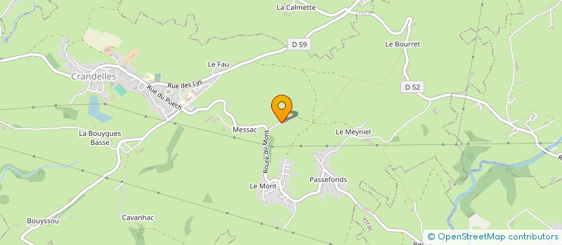 localisation de l'entreprise MONSIEUR JEROME PUECH à CRANDELLES