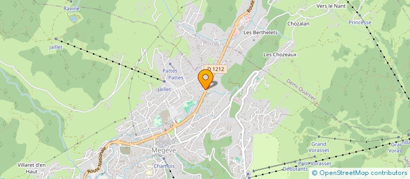 localisation de l'entreprise MONSIEUR JEROME PUISSEGUR  MEGEVE