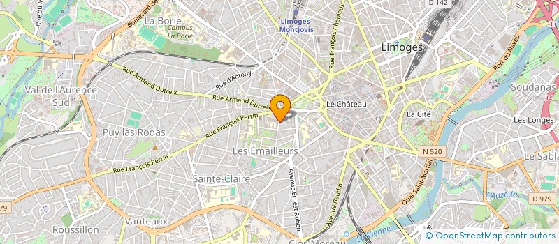 localisation de l'entreprise MONSIEUR JEROME PUYRIGAUD à LIMOGES