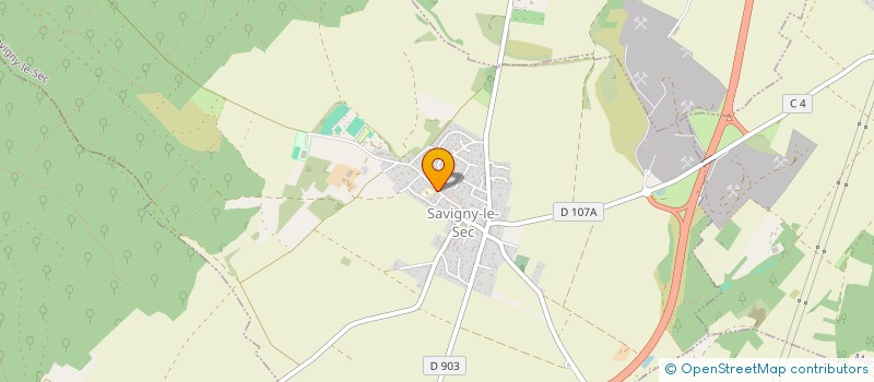 localisation de l'entreprise MONSIEUR JEROME QUENTIN  SAVIGNY-LE-SEC