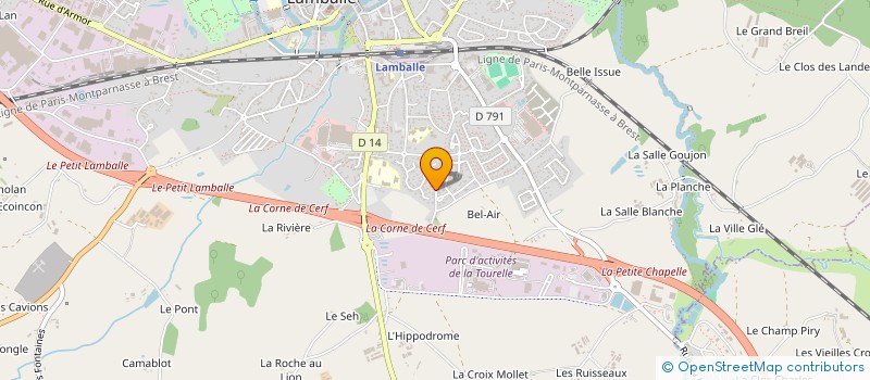 localisation de l'entreprise MONSIEUR JEROME QUERNE  LAMBALLE-ARMOR