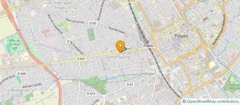 localisation de l'entreprise MONSIEUR JEROME QUERU  SAINTE-SAVINE