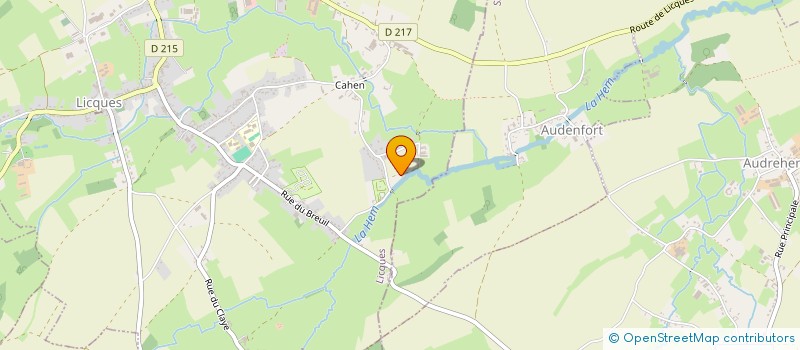 localisation de l'entreprise MONSIEUR JEROME QUEVAL  LICQUES