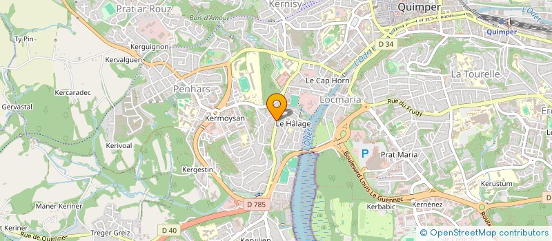 localisation de l'entreprise MONSIEUR JEROME QUINIOU à QUIMPER