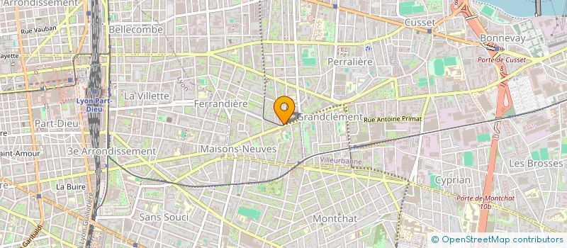 localisation de l'entreprise MONSIEUR JEROME RAGINEL  VILLEURBANNE