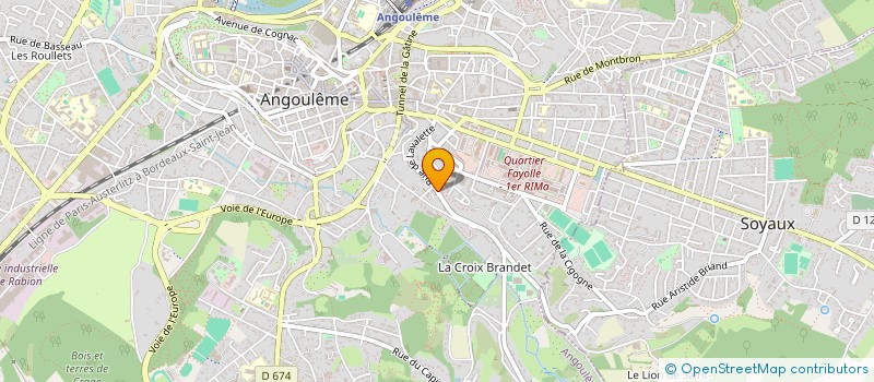 localisation de l'entreprise MONSIEUR JEROME RAMEAUX à ANGOULEME