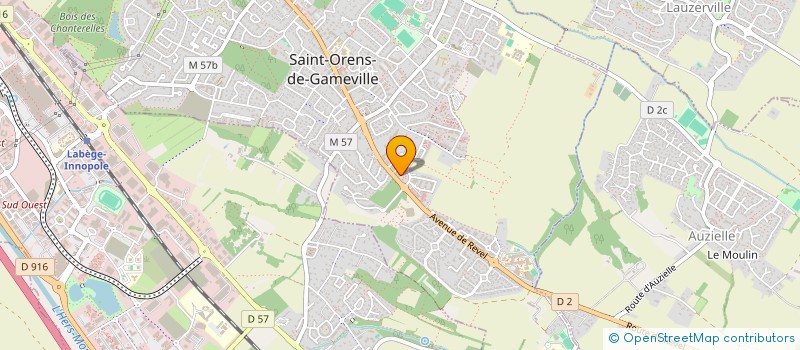 localisation de l'entreprise MONSIEUR JEROME RASPAUD  SAINT-ORENS-DE-GAMEVILLE