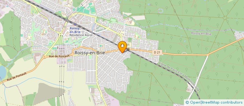 localisation de l'entreprise MONSIEUR JEROME RAVEZ à ROISSY-EN-BRIE