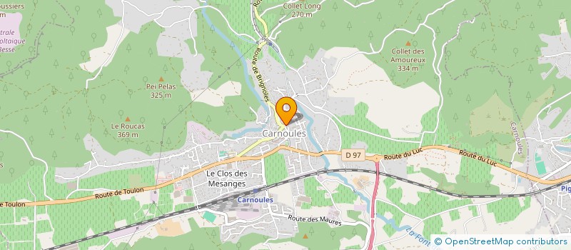 localisation de l'entreprise MONSIEUR JEROME RAYSSEGUIER à CARNOULES