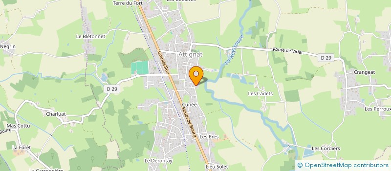 localisation de l'entreprise MONSIEUR JEROME REBITO  ATTIGNAT