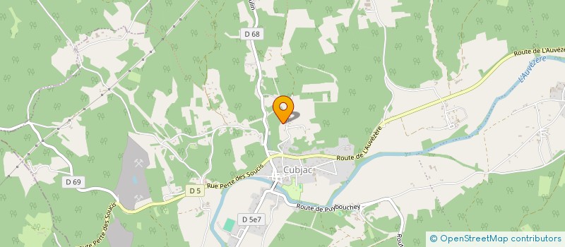 localisation de l'entreprise MONSIEUR JEROME REBOUISSOUX  CUBJAC-AUVEZERE-VAL D'ANS