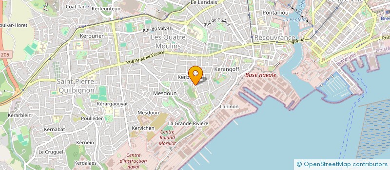 localisation de l'entreprise MONSIEUR JEROME REGUER à BREST