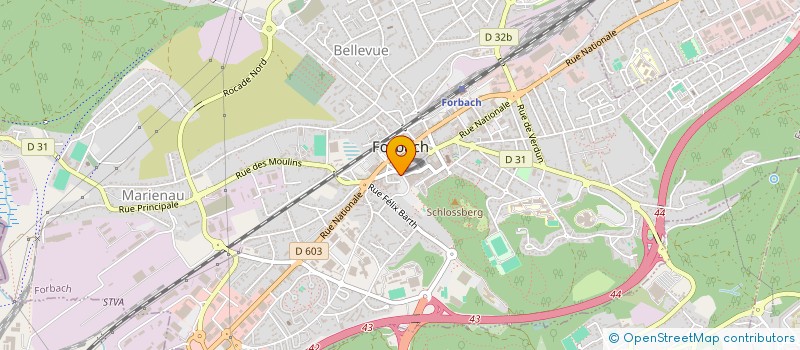 localisation de l'entreprise MONSIEUR JEROME REICHART  FORBACH