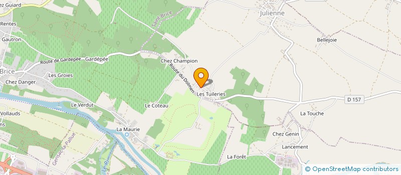 localisation de l'entreprise MONSIEUR JEROME RENETEAU à JULIENNE