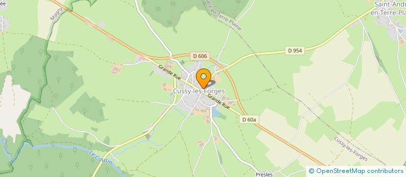 localisation de l'entreprise MONSIEUR JEROME RENNER  CUSSY-LES-FORGES