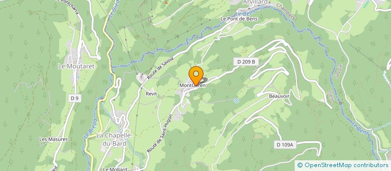 localisation de l'entreprise MONSIEUR JEROME RETROUVEY  LA CHAPELLE-DU-BARD