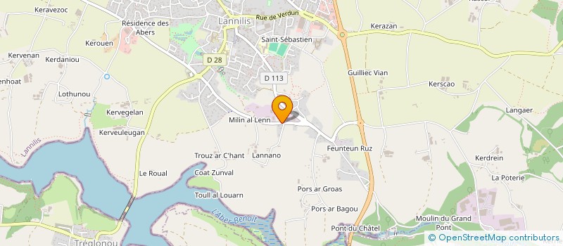 localisation de l'entreprise MONSIEUR JEROME REVILLOD à LANNILIS
