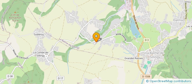 localisation de l'entreprise MONSIEUR JEROME REYNES  LA BALME-DE-SILLINGY