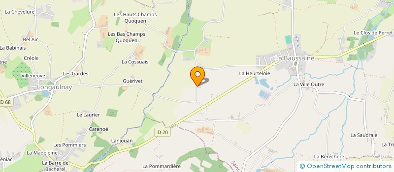 localisation de l'entreprise MONSIEUR JEROME RIAND  LA BAUSSAINE