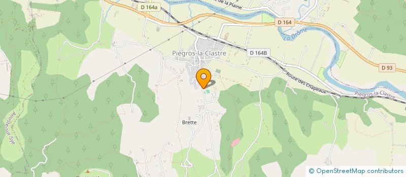 localisation de l'entreprise MONSIEUR JEROME RICOLLEAU  PIEGROS-LA-CLASTRE