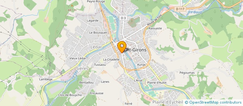 localisation de l'entreprise MONSIEUR JEROME RIGAUD à SAINT-GIRONS