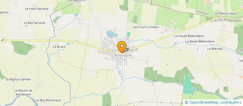 localisation de l'entreprise MONSIEUR JEROME RIMASSON à LA BOSSE-DE-BRETAGNE