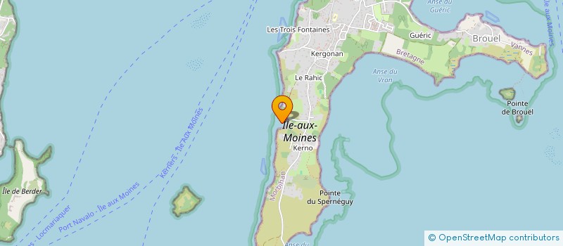 localisation de l'entreprise MONSIEUR JEROME ROBERT BANCHARELLE à ILE-AUX-MOINES