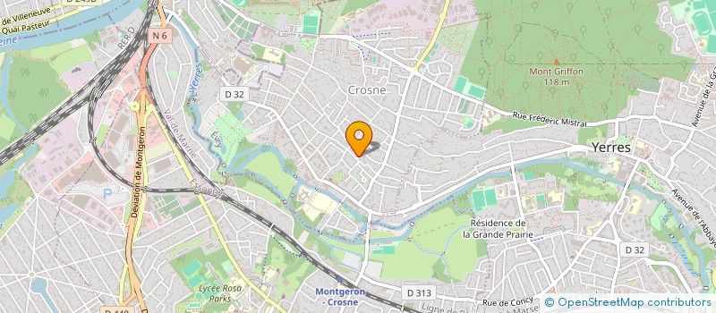 localisation de l'entreprise MONSIEUR JEROME ROBIN  CROSNE