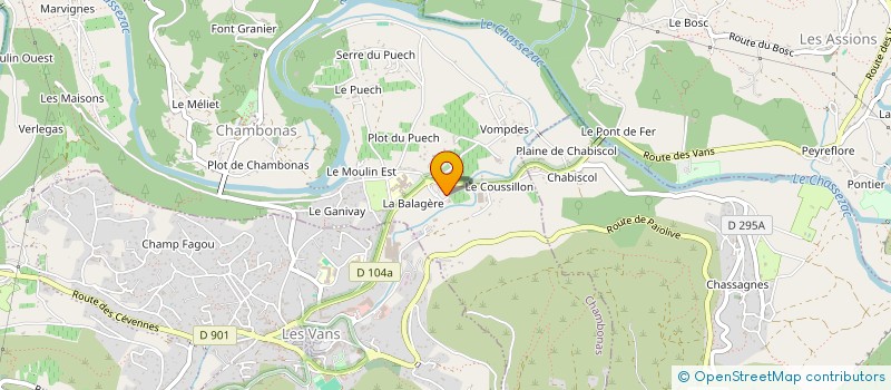 localisation de l'entreprise MONSIEUR JEROME ROCHE  CHAMBONAS