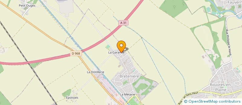 localisation de l'entreprise MONSIEUR JEROME ROCHET  BRETENIERE