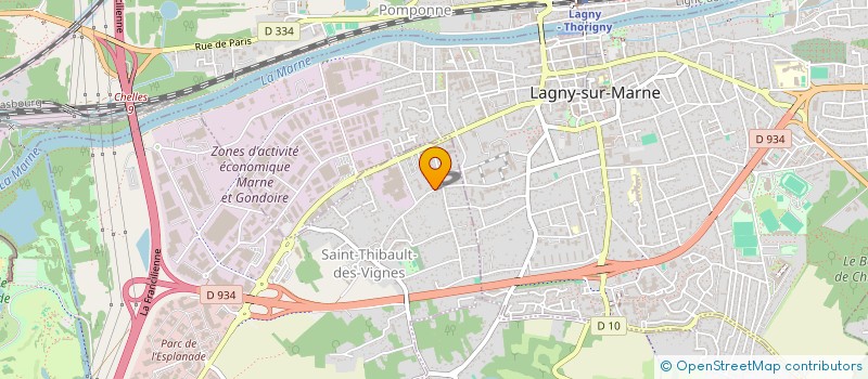 localisation de l'entreprise MONSIEUR JEROME RODRIGUES  SAINT THIBAULT DES VIGNES