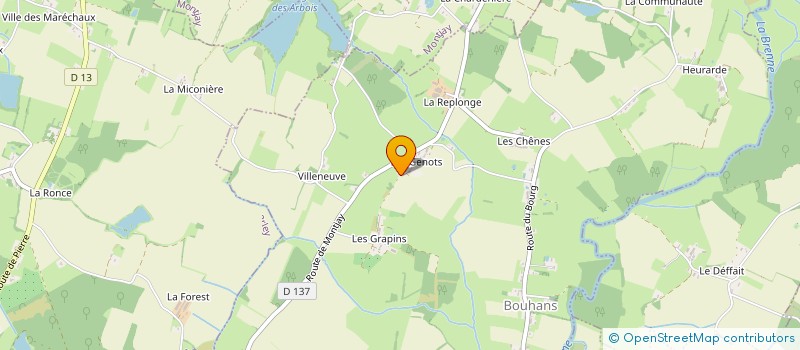 localisation de l'entreprise MONSIEUR JEROME ROGUET  BOUHANS