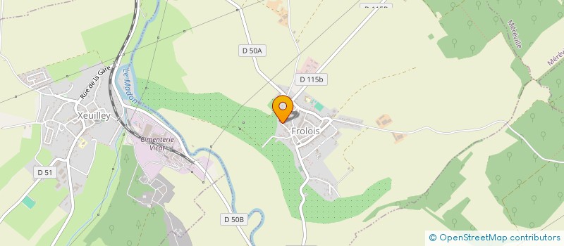 localisation de l'entreprise MONSIEUR JEROME ROISIN  FROLOIS