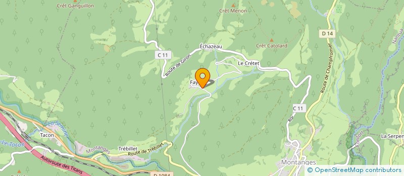 localisation de l'entreprise MONSIEUR JEROME ROLAND  MONTANGES