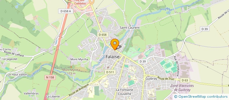 localisation de l'entreprise MONSIEUR JEROME ROMAIN à FALAISE