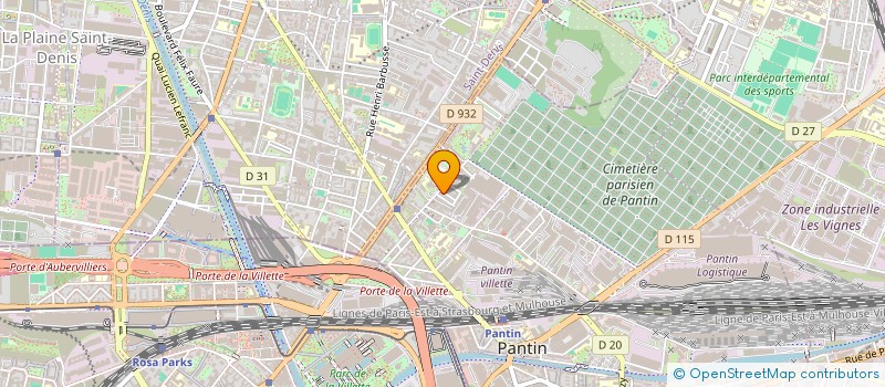 localisation de l'entreprise MONSIEUR JEROME ROMANET  PANTIN