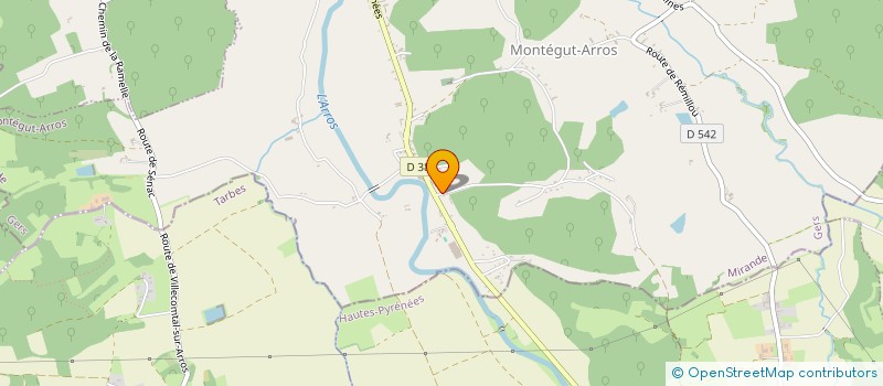 localisation de l'entreprise MONSIEUR JEROME ROSSONE  MONTEGUT-ARROS