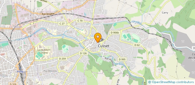 localisation de l'entreprise MONSIEUR JEROME ROTTAT à CUSSET