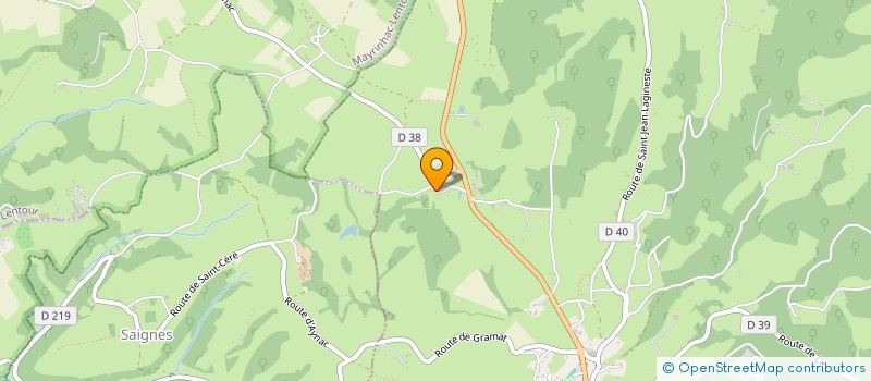 localisation de l'entreprise MONSIEUR JEROME ROUGIE  AYNAC