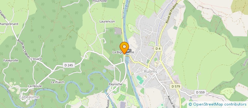 localisation de l'entreprise MONSIEUR JEROME ROUSIER  SAMPZON