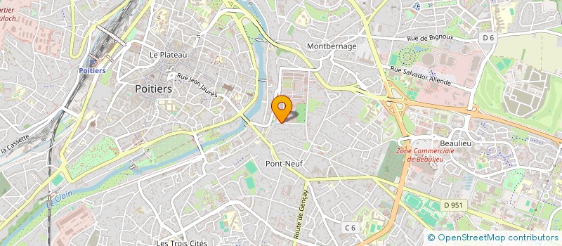 localisation de l'entreprise MONSIEUR JEROME ROUSSEAU  POITIERS