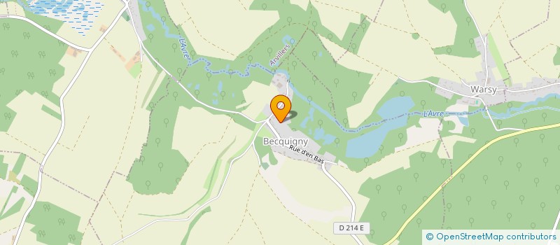 localisation de l'entreprise MONSIEUR JEROME ROUSSEAU  BECQUIGNY