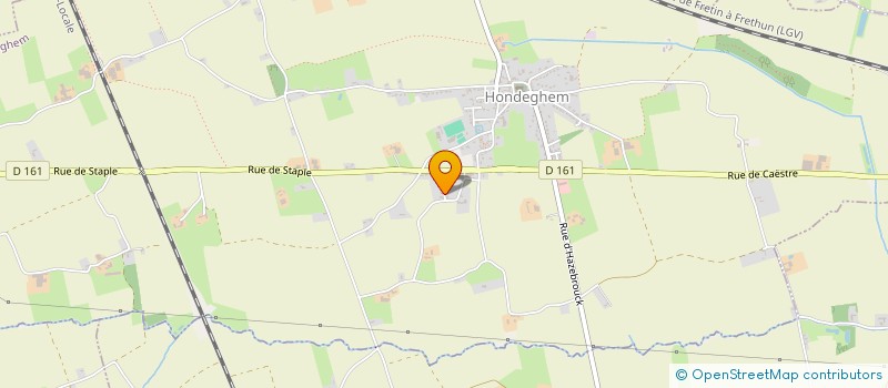 localisation de l'entreprise MONSIEUR JEROME ROUSSEL à HONDEGHEM
