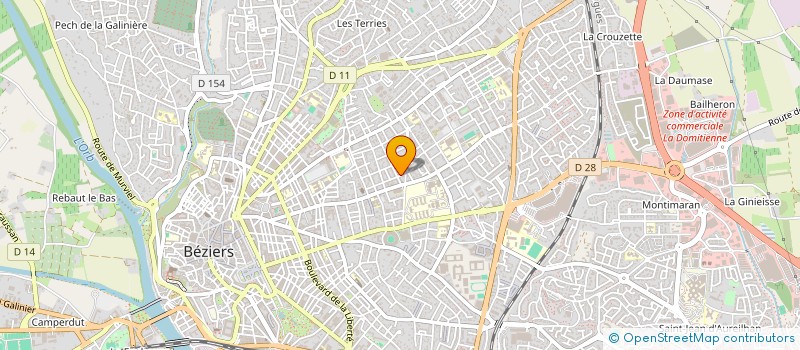 localisation de l'entreprise MONSIEUR JEROME ROUSTIT  BEZIERS