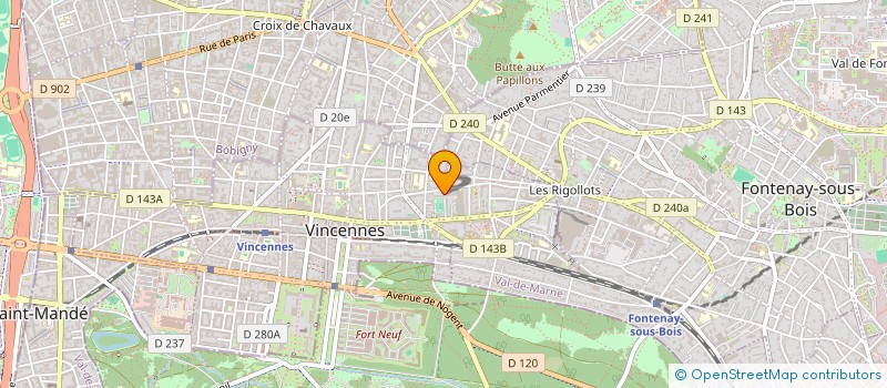 localisation de l'entreprise MONSIEUR JEROME ROUVELET à VINCENNES