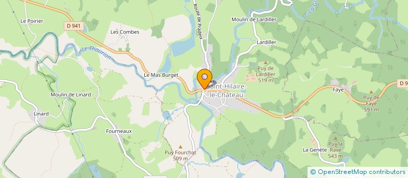 localisation de l'entreprise MONSIEUR JEROME ROUX à SAINT-HILAIRE-LE-CHATEAU
