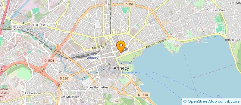 localisation de l'entreprise MONSIEUR JEROME ROZAND à ANNECY