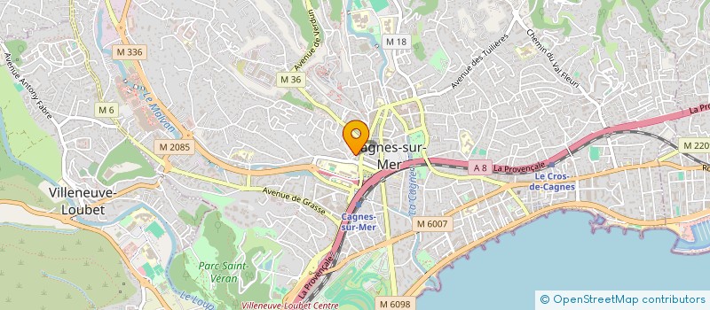 localisation de l'entreprise MONSIEUR JEROME RUBAUDO à CAGNES-SUR-MER