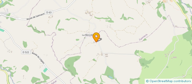 localisation de l'entreprise MONSIEUR JEROME RUDELLE  AURIAC-LAGAST