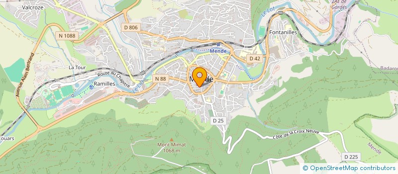 localisation de l'entreprise MONSIEUR JEROME SAINT AFFRE  MENDE